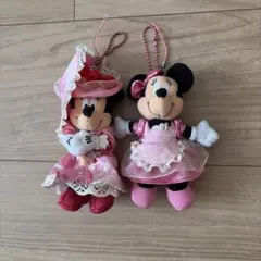 ディズニーランド　ミニー ぬいぐるみ　ストラップ　シェフミッキー　ベッラ