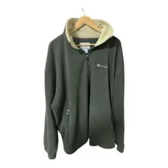 チャンピオン Champion フリースジャケット ハーフジップ オリーブ