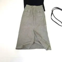 COMME CA ISM/コムサイズム◇フロントスリットロングタイトスカート☆L