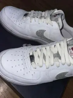Nike Air Force 1 ホワイト/シルバー