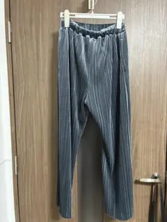 LOWRYS FARM ベロアプリーツパンツ