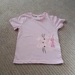 ウサギプリント ピンク Tシャツ 未使用