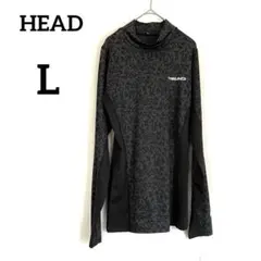 【HEAD】アンダーシャツ L ブラック×グレー 迷彩柄 トレーニング 吸汗速乾のサムネイル