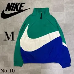 大人気 NIKE 刺繍ロゴ ビッグスウォッシュ マルチカラー ナイロンジャケット