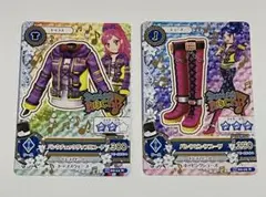 アイカツカード ワイルドスタッズジャケット ダンスフュージョン 黒沢