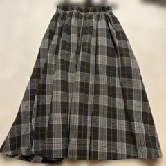 チェック柄フレアスカート Fサイズ