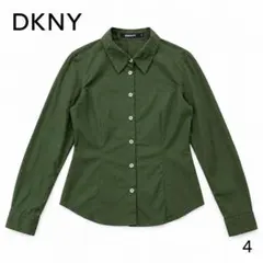 DKNY ダナキャランニューヨーク 長袖シャツ カーキ サイズ4 レディース