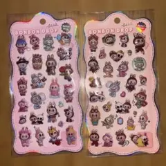 BONBON DROP リリーフブリングステッカー 2シートセット ラブブ