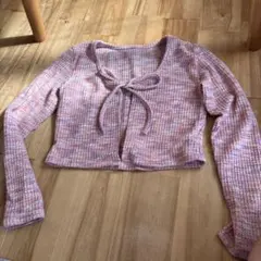 Dazy クロップドニットカーディガン Lサイズ