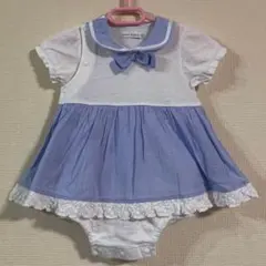クーラクール　セーラー　ワンピース　ロンパース　80サイズ　耳つき