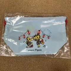 阪神タイガース　ちりめん風巾着