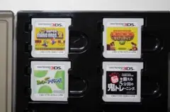 Nintendo 3DS用ソフト４本　＋　ソフト６枚収納ケース（おまけ）