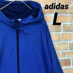 adidas ジップアップ パーカー フーディー シンプル ワンポイント ロゴ