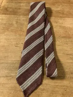 未使用　tie your tie レジメンタルネクタイ　シルク100%