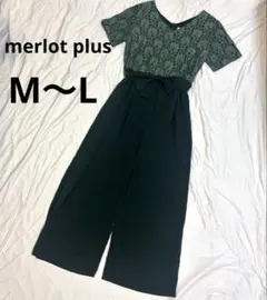 ♡merlot plus♡オールインワン パンツドレス　リボン　レース　結婚式のサムネイル