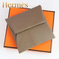 상태매우좋음 HERMES 헤르메스 바스티아 C 각인 동전 케이스 동전 지갑
