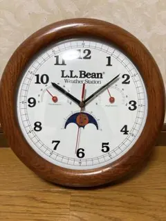 LLbean 壁掛け 時計 ウェザーステーション エルエルビーン 美品 h41B LLbean 壁掛け 時計 ウェザーステーション エルエルビーン 美品 h41B