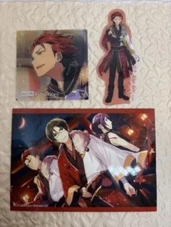 【まとめ割可】あんスタ　鬼龍紅郎　紅月　スクエアクリアカード　生ブロマイド