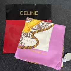 CELINE セリーヌ　スカーフ　ヴィンテージ　新品タグ付