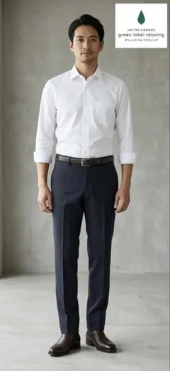 GLR スラックス ストライプ 73 ユナイテッドアローズ 紺