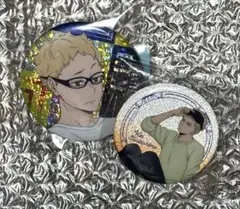 ハイキュー 月島蛍 合宿 グリッター 缶バッジ ビスケット