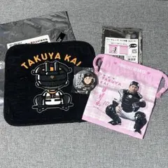 読売ジャイアンツ 巨人 甲斐拓也 うしろプレイヤーズハンドタオル・ミニ巾着