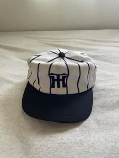 阪神タイガース キャップ 帽子 縦縞 白黒 54〜56 キッズ 子供 田口帽子