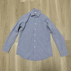 UNIQLOプラスJギンガムチェック 長袖シャツ S