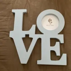 LOVE文字型フォトフレーム ライトブルー