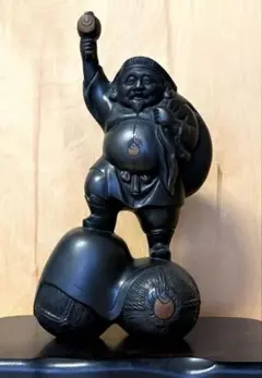 ✨高岡銅器 大黒天 恵比寿 置物 32cm ⭕️大型 ⭕️箱付 美品 開運 商売繁盛 ✨高岡銅器 大黒天 恵比寿 置物 32cm ⭕️大型 ⭕️箱付 美品 開運