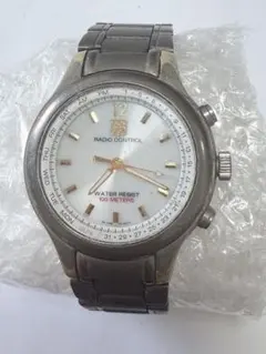 エルジンRADIO CONTROL チタン製時計 100M防水