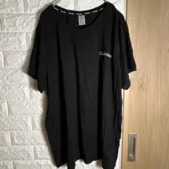 【美品】カルバンクライン ルームウェア Tシャツ XL 黒 ロゴプリント 部屋着