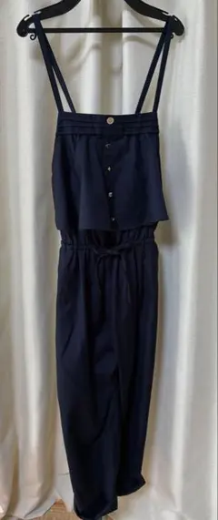 ページボーイネイビー いろいろボタンサロペット オールインワン Fサイズ 即発送のサムネイル
