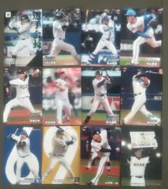 プロ野球チップス　2024　キラカード　ラメ　プロ野球カード　12枚セット