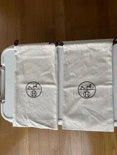 HERMES エルメス 巾着袋 保存袋 2枚セット②のサムネイル