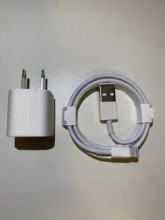 純正 iPhone Lightningケーブル 充電器ACアダプタ セット