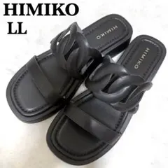 極美品 卑弥呼 HIMIKOカットワークトラックソールサンダル 651225 黒のサムネイル