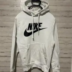 NIKE ビッグロゴ　ホワイトパーカー　フーディー