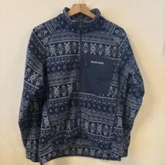 フリース　モンベル mont-bell クリマプラス100 プリントジャケット