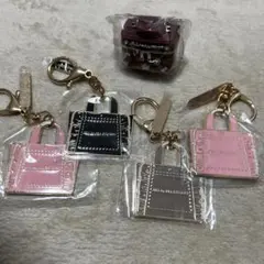 ジルスチュアート ミニブローチバニティキーホルダー　メタルキーホルダー　5点