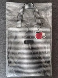 【新品未開封】ファミリア　トートバッグ　ギンガムチェック