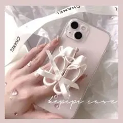 スマホグリップ トゥシューズ バレエシューズ 韓国 バレエコア フレンチガーリー