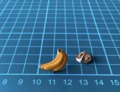 ラペルピン バナナ フルーツ 果物 ピンバッジ ピンズ ブローチ 黄色 ゴールド