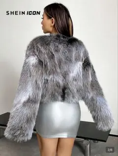 SHEIN シーイン　ファーブルゾン