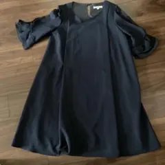 LOVEMIC  授乳ワンピース ネイビー　綺麗め 5分袖