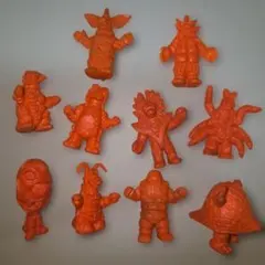 怪獣フィギュア 10体セット オレンジ