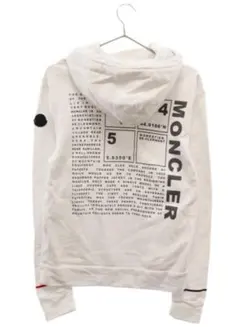 MONCLER ホワイト フード付きパーカー