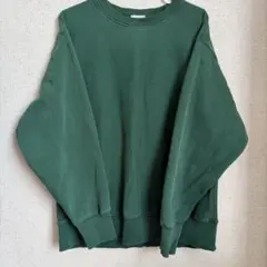 UNIQLO ユニクロ ダークグリーン オーバーサイズ トレーナー メンズL