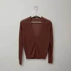 UNIQLO ライトVネックカーディガン ピンク Mのサムネイル