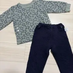 UNIQLO キッズ　ベビー　パジャマ 星柄 100cm キルトのサムネイル